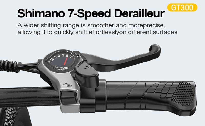 Aairsk GT300 Elektrofahrrad 26 Zoll mit 36V 10AH Lithiumbatterie, 7-Gang Shimano_voghion.com