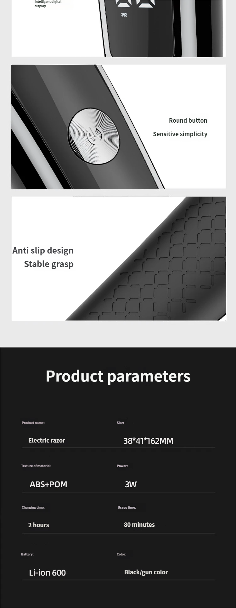 Household Hair Clipper, Multi-functional Oil Head Engraving, Water Washing, Digital Display, High-power Silent Hair Salon Electric Clipper_voghion.com