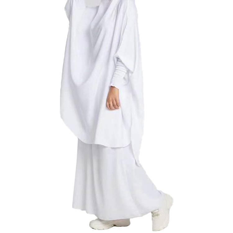 Women's solid color robe two-piece set_voghion.com