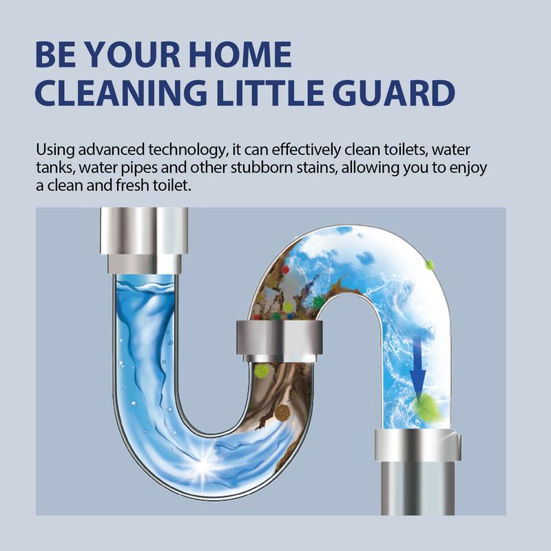 Jue-Fish Toilet Cleaner Tablet, Household Toilet Seat Cleaning, Descaling, Deodorizing, Spoiling, Scented Toilet Cleaning Tablets_voghion.com