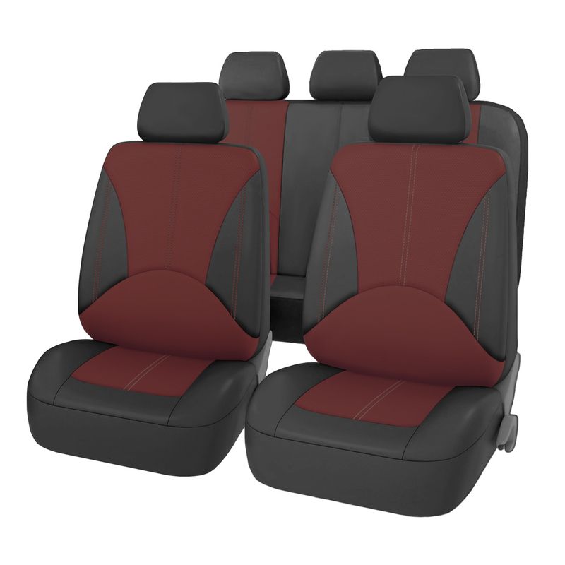 General Autositz 9-teilig PU-Leder Auto Vier Jahreszeiten General Sitzkissenbezug_voghion.com