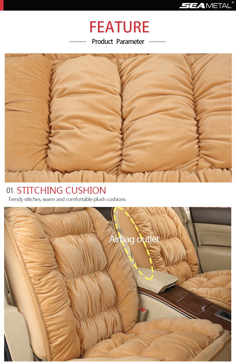 Soft Plush Covers Automobiles Cover Cushion Pad Car Seat Protector Set Universal Winter Auto Interior Accessories_voghion.com