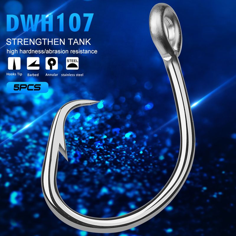 High Carbon Steel Deep Sea Barbed Tuna Eagle Mouth Resistant To Seawater Corrosion Boat Fishing Hook_voghion.com