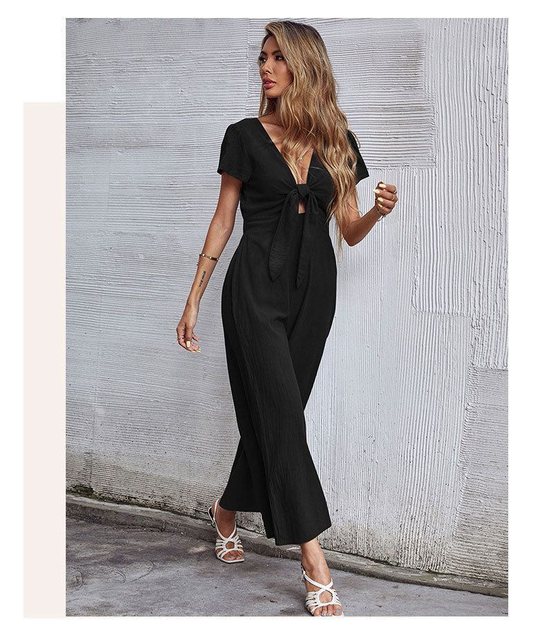 Neun-Punkt-Hose mit weitem Bein 2023 Sommer Lässiger Pendler-Overall mit ausgehöhlten Riemen_voghion.com