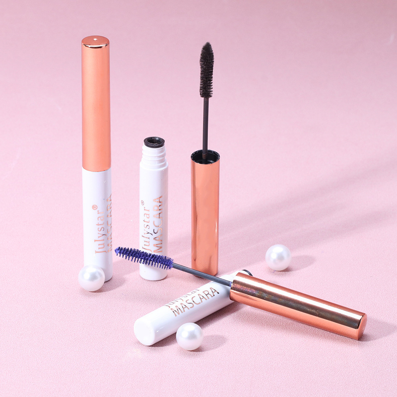 Bunte Mascara-Grundierung, wasserfest, schweißhemmend, nicht schwindlig, färbend, langes Locken, dickes weißes Augenschwarz_voghion.com