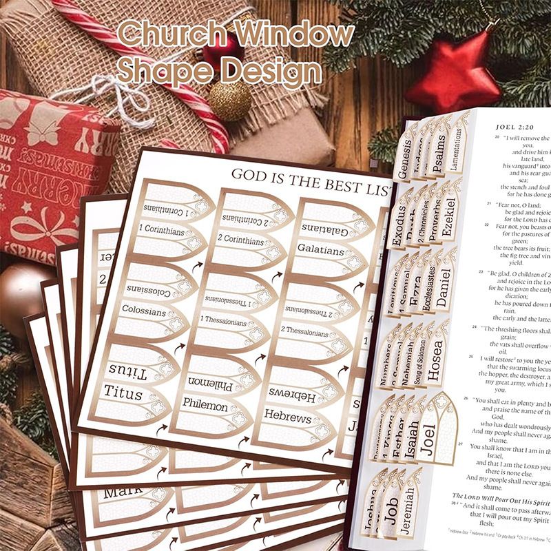 Window-Shaped Alphabet Index Stickers - Waterproof & Durable Book Labels For Organizing - Assorted Colors & Designs_voghion.com