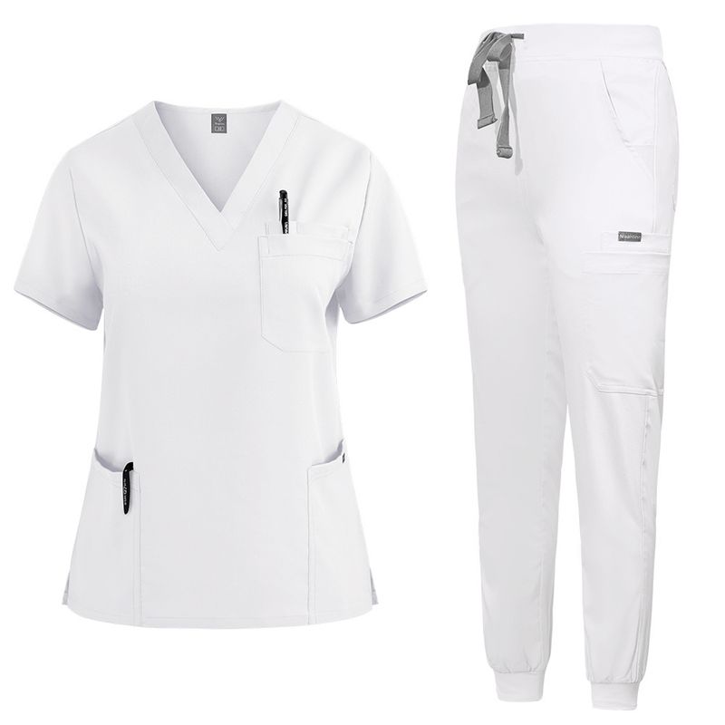 Dametøj Ny Farve, Sygeplejerskeuniform, Kortærmet Håndbørstninguniform Til Kvinder, Mundplejeuniform, Elastisk Hurtigtørrende Håndvaskuniform_voghion.com