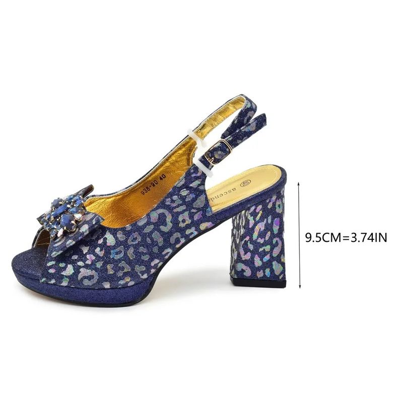 Shoe bag matching fabric splicing leopard print road wedding party formal wear daily commute_voghion.com