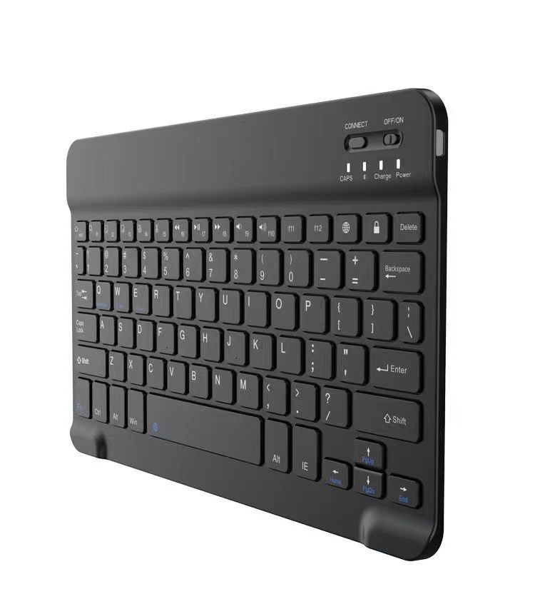 Custodia in pelle Bluetooth per tablet da 8 e 10 pollici, supporto per tastiera wireless per ufficio_voghion.com