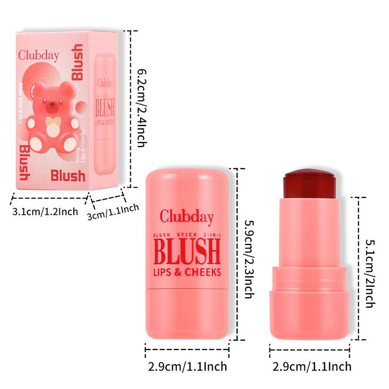 Clubday Beauty Hit Vierfarbiges Rouge Rouge Make-up Neues Produkt Matt Feuchtigkeitsspendend Q Elastic Jelly Blush Stick_voghion.com