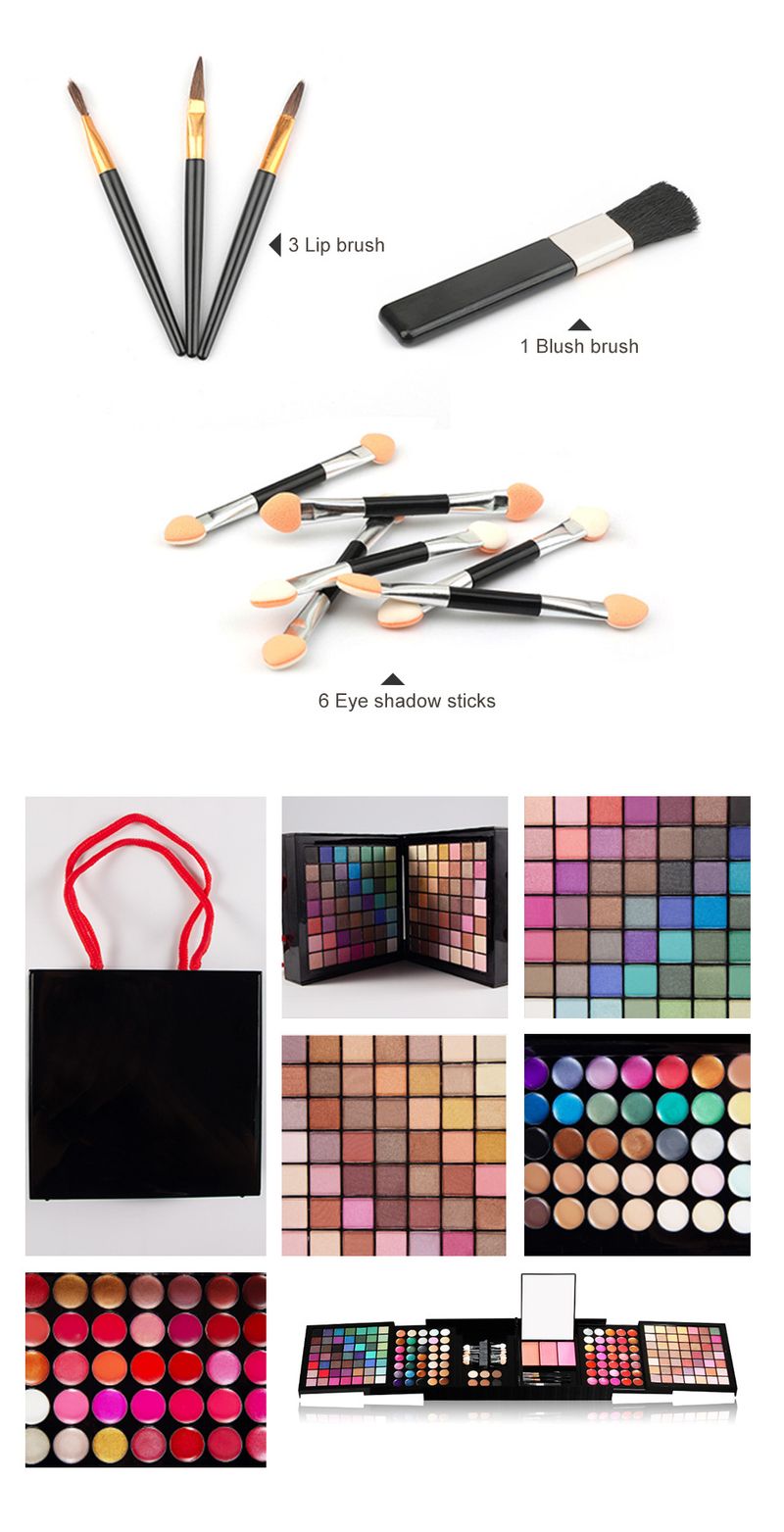 Ombretto per il trucco 177 colori Ombretto Fard Lucidalabbra Contorno Trucco multifunzionale Palette combinata Set Modifica del viso_voghion.com
