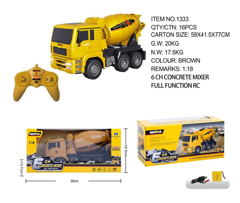 Mother & Kids 1:18 Scale 9-Channel Remote Control Alloy Fire Truck Realistic Design LED Lights Premium Construction Vehicle Toy For Kids & Collectors_voghion.com