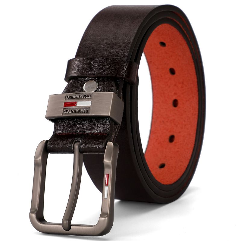 VOOTHOST Mode Neue Leder herren Gürtel Hohe Qualität Metall Legierung Pin Schnalle Erwachsene Marke Design Jeans Business Casual Gürtel f0198_voghion.com