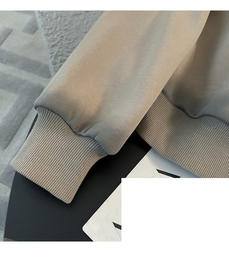 Damklädmärke, avslappnad sportdräkt för kvinnor höst och vinter, lös plus sammetsdesign, personlighetströja med vida ben, tvådelad kostym_voghion.com