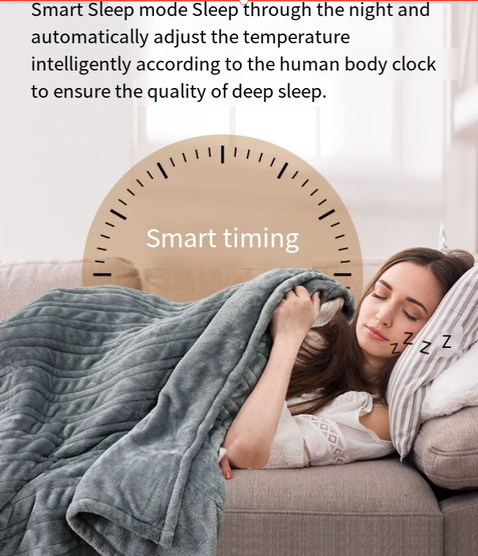 Intelligent temperature control electric blanket warm body heating cover blanket zero magnetic field warm comfort_voghion.com