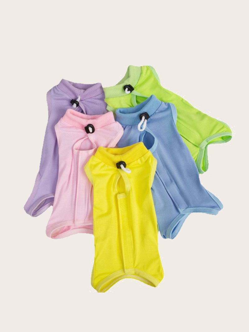 1 Piece Of Pet Cat Spay Recovery Suit, Anti-licking And Anti-biting, Suitable For Weaning, Soft, Skin-friendly And Comfortable Spay Suit_voghion.com