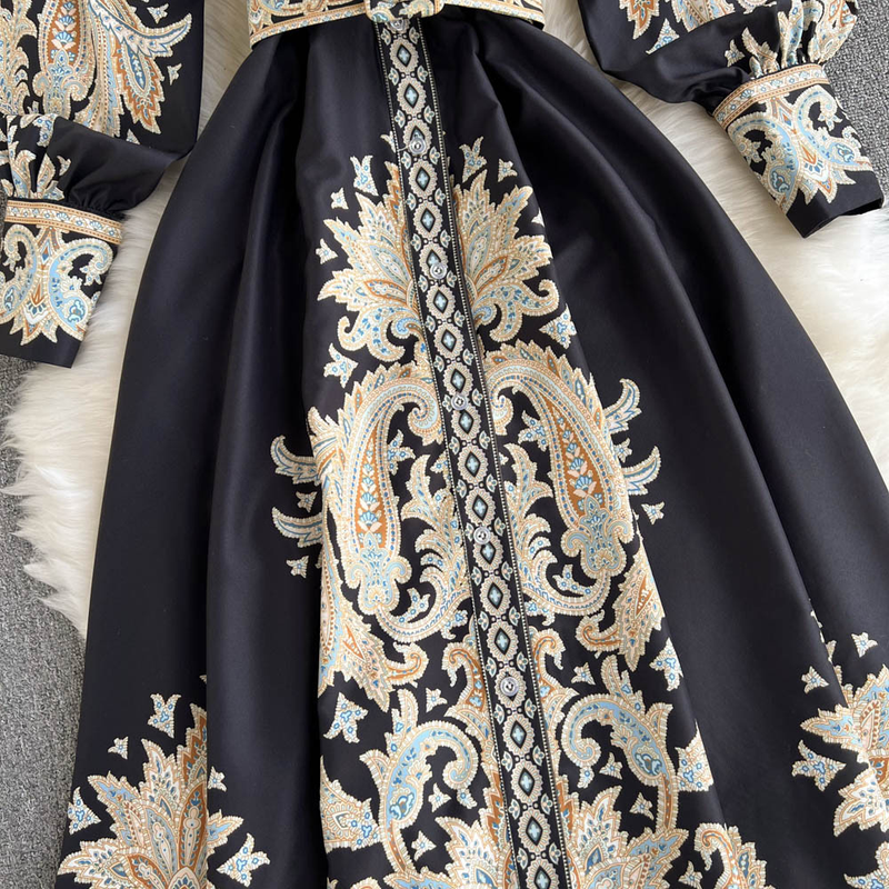 Women's fashion haute couture French waist dress_voghion.com