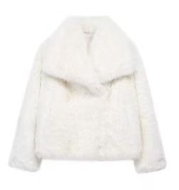 Cappotto in pelliccia sintetica da donna – Giacca invernale con revers oversize (grigio chiaro/nero/bianco, S-XL)_voghion.com