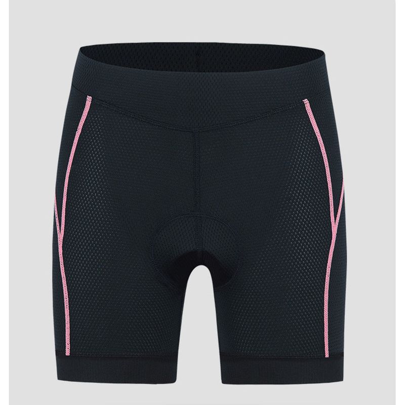 Nouveau cuissard de cyclisme pour femme avec coussin en mousse haute élasticité intégré, short de vélo de montagne à couleurs contrastées et tendance pour_voghion.com