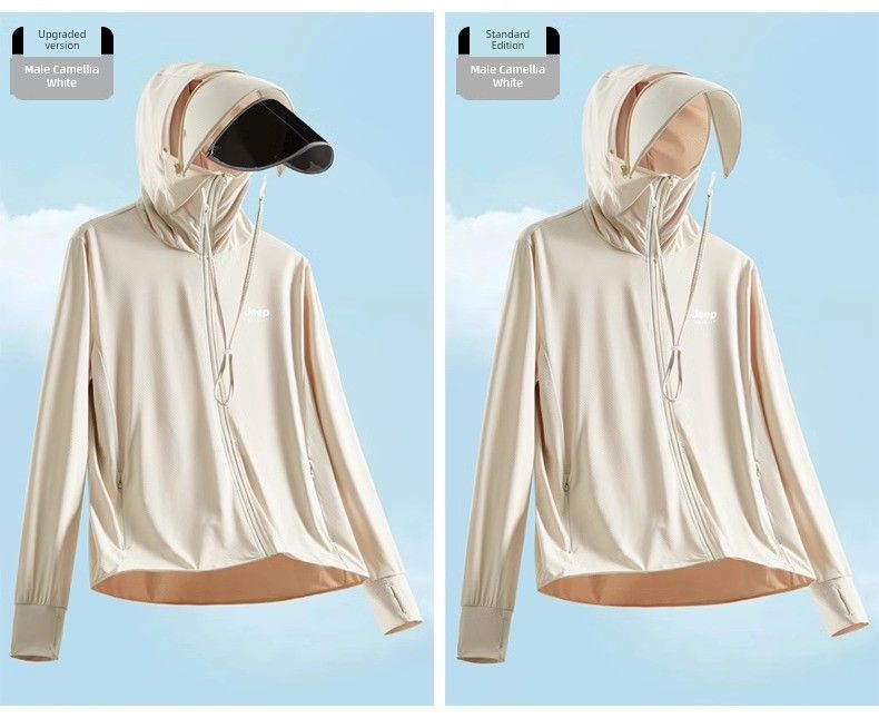 Ice Silk Herren Sommer Leichte Oberbekleidung Sonnenschutzkleidung_voghion.com