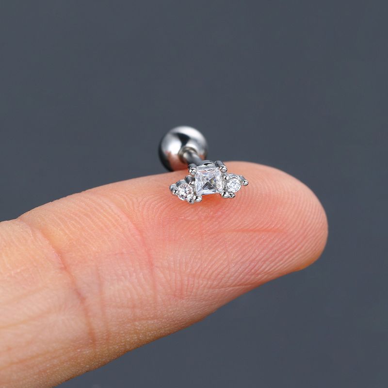 Orecchini piercing unisex per donna con micro zirconi intarsiati, orecchini popolari a forma di farfalla e fiore, a vite, con osso per le orecchie_voghion.com