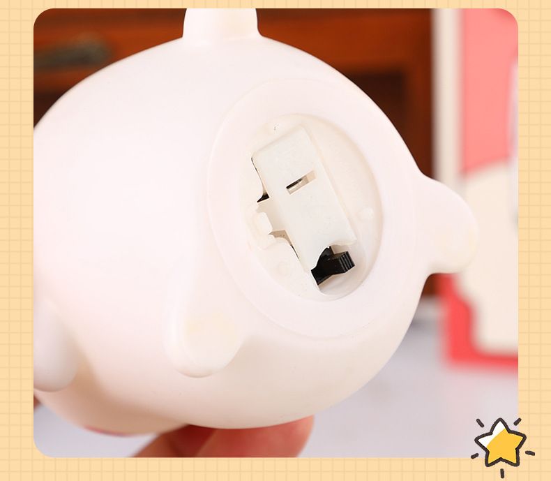Süße Internet-Berühmtheit ins Typhoon Schlafzimmer Lampe Geburtstagsgeschenk Mädchen Ornamente Mädchen Herz Nachttisch Lampe Kaninchen Nachtlicht_voghion.com