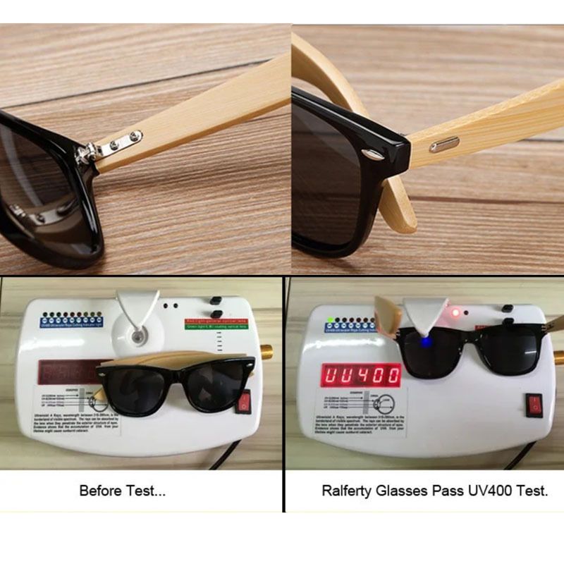 Occhiali da sole da guida con rivetti quadrati e personalità, nuovi, in bambù_voghion.com