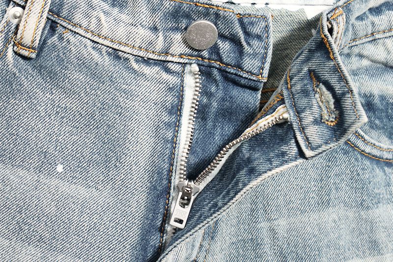 Pantalon 5/4 en denim léger et fin d'été, trous grattés pour hommes, marque tendance avec bords rugueux, pantalon 5/5 mendiant_voghion.com