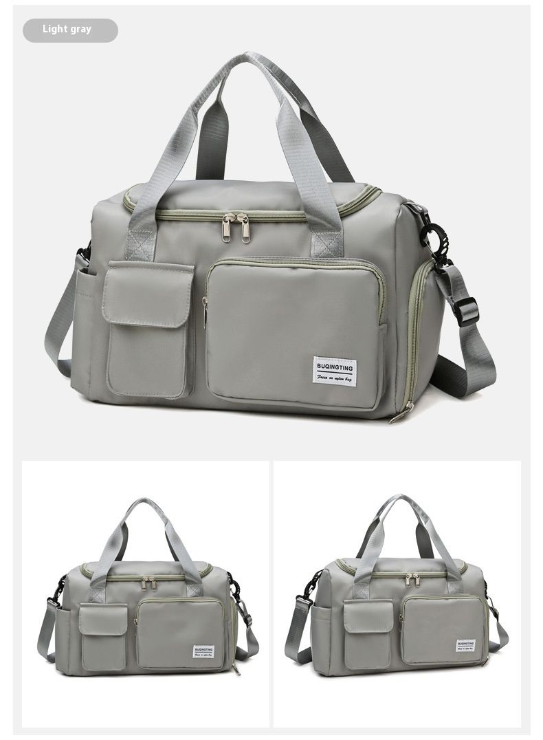 Travel with large capacity diagonal span, lightweight dry wet separation, foldable storage, fashionable fitness bag for_voghion.com