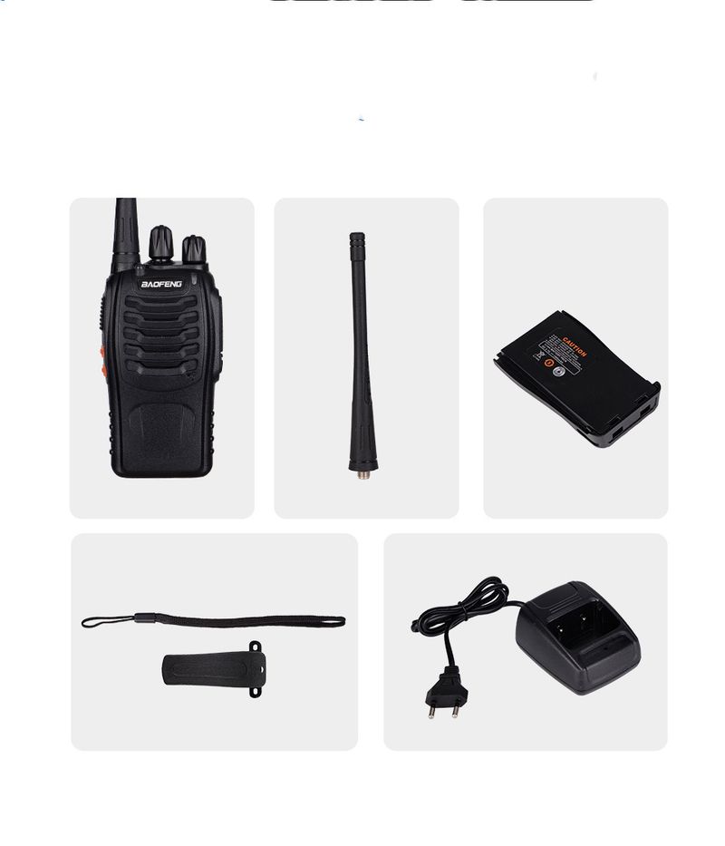 Baofeng BF888S outdoor handheld mini hotel restaurant high-power walkie talkie BAOFENG civilian call clear_voghion.com
