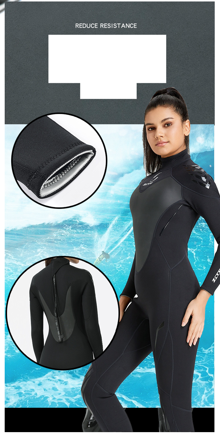 Winter 3mm wetsuit dames warm heren snorkelen zwemmen kwallen pak koud duiken jumpsuit nat_voghion.com
