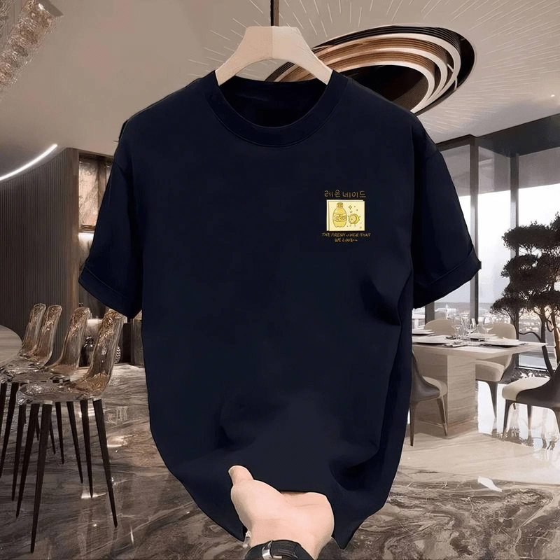 2025 Summer Loose Men And Women Pullover 100% Cotton Short Sleeve T-shirt_voghion.com