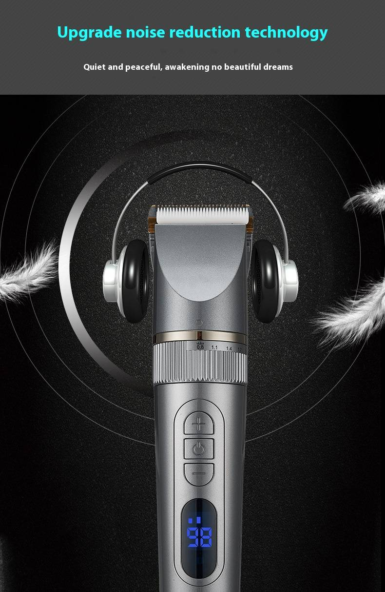 Professional Hair Clipper Set - Cordless Electric Trimmer For Men & Kids, Home Haircut Kit With Rechargeable Battery_voghion.com