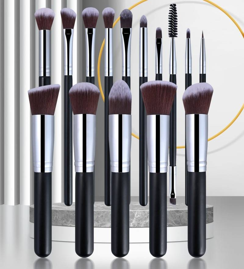 15 High Quality Black Makeup Brush Set_voghion.com