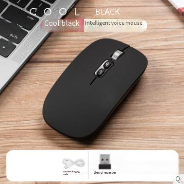 Kabellose Maus mit KI-Sprachsteuerung, Spracherkennung und Übersetzung – Bluetooth/2,4G-Dualmodus, ergonomisches Design, 1600 DPI, kompatibel mit Laptops_voghion.com