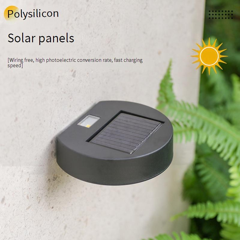 Lámpara solar de pared para exteriores, luces LED impermeables para jardín con sensor de movimiento, iluminación decorativa para patios, escaleras y caminos (LG-67)_voghion.com