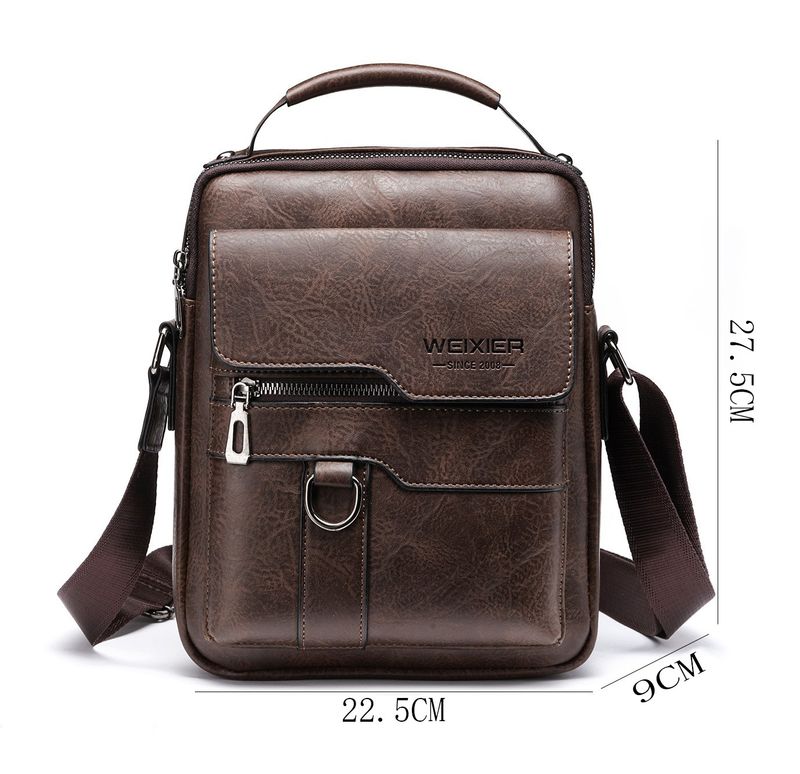 Men's Messenger Bag, Men's Single-shoulder Bag, Vintage Business Backpack, Portable Bag For Outdoor Use, Casual Men's Bag._voghion.com