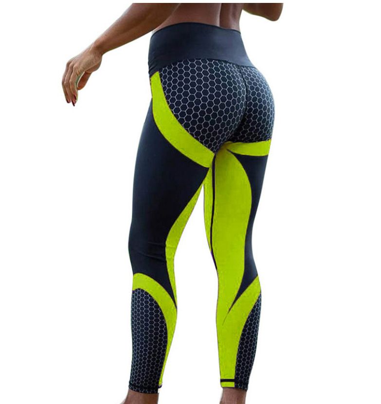Pantalon de yoga imprimé numérique pour femmes, taille haute, levage des hanches, vêtements de sport, fitness, séchage rapide_voghion.com