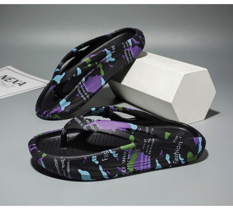 Plus-Size-Flip-Flops für Männer und Frauen Sommer Casual Strandschuhe Plattform Paar Hausschuhe_voghion.com