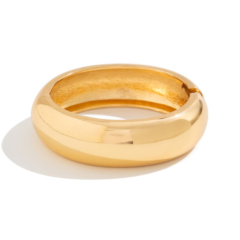 braclet Exaggerated Ins Heavy Metal Smooth Bracelet Geometric Design Personality Wide Bracelet_voghion.com