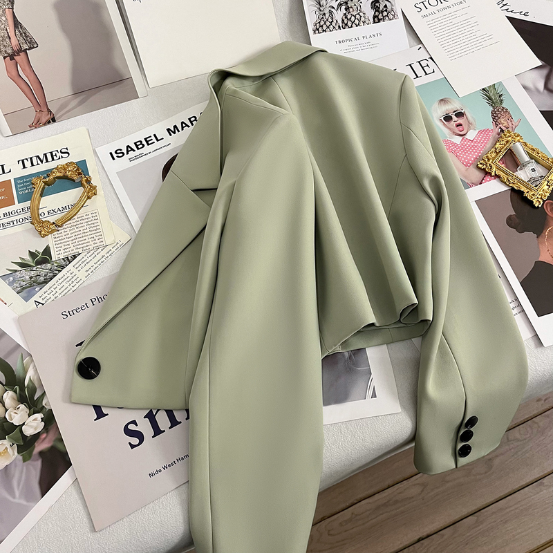 Kurzblazer für Damen Kleiner High-End-Design Vielseitiger Blazer_voghion.com