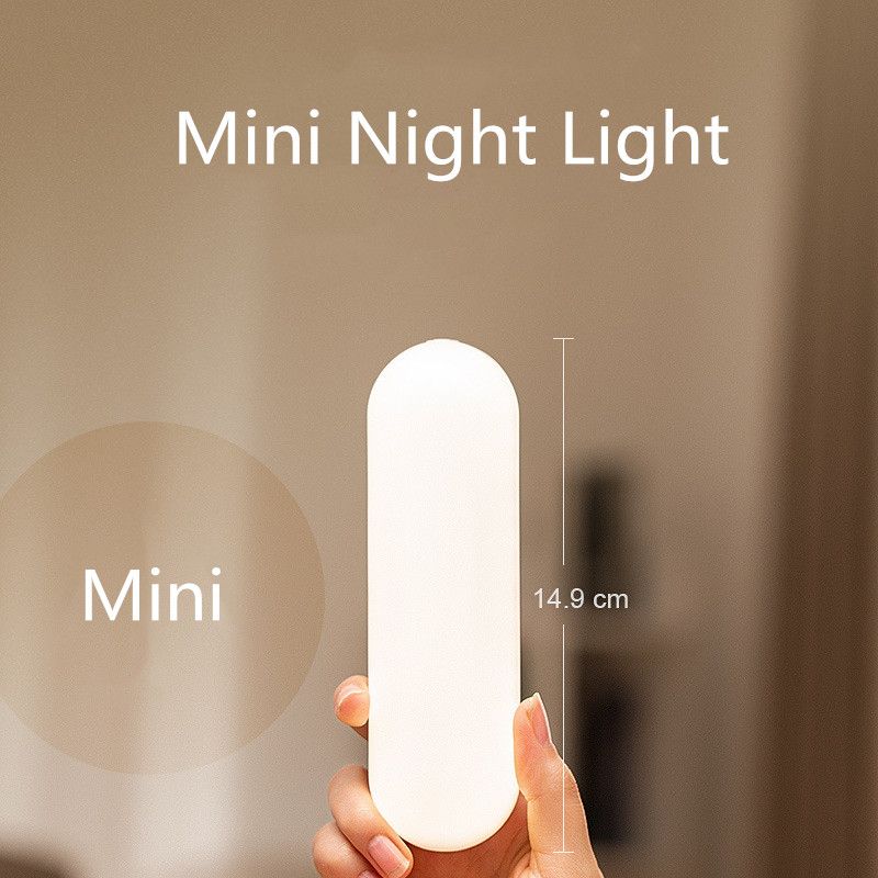 LED eye protection night light wireless touch dormitory learning reading light USB charging dimmable bedroom mini night lamp_voghion.com