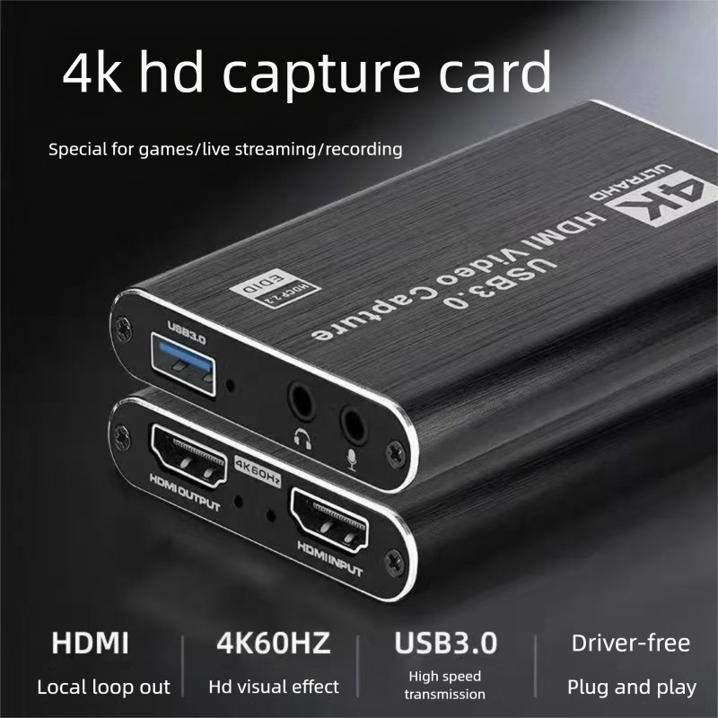 USB3.0HDMI Card PS/Switch Game Capture Live Streaming Recorder Box 4K HD_voghion.com
