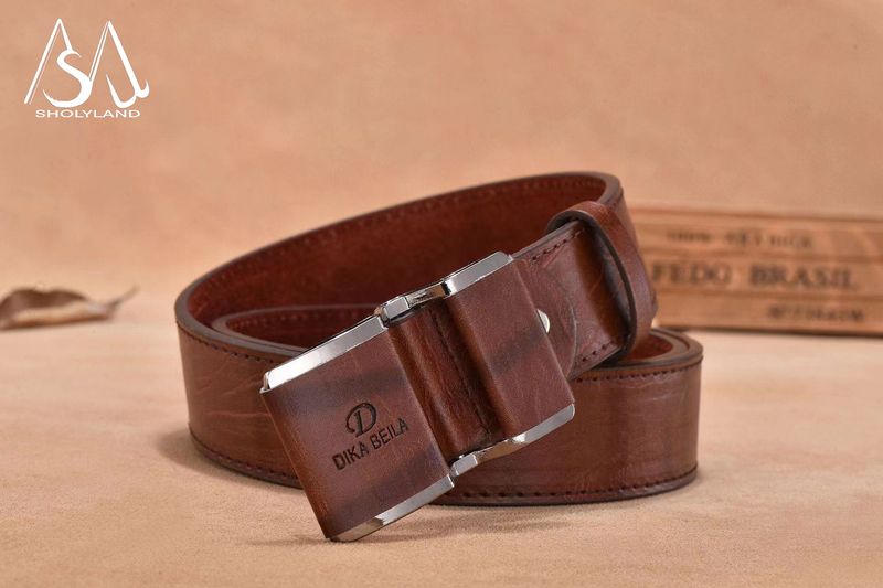 HOT Hot Selling New Trendy Slim Fit Smooth Buckle Classic Business Casual Fashionable Simple and Versatile Men's Belt_voghion.com