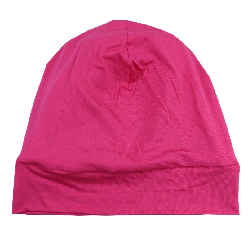 popolare copricapo a tesa larga in cotone elastico in fibra di bambù foderato in raso berretto da chemioterapia berretto da notte cappello per la perdita dei capelli_voghion.com