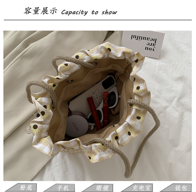 Weben Tote Tasche Weibliche Böhmischen Schulter Taschen für Frauen 2022 Sommer Strand Stroh Handtaschen und Geldbörsen Dame Reise Einkaufstaschen_voghion.com