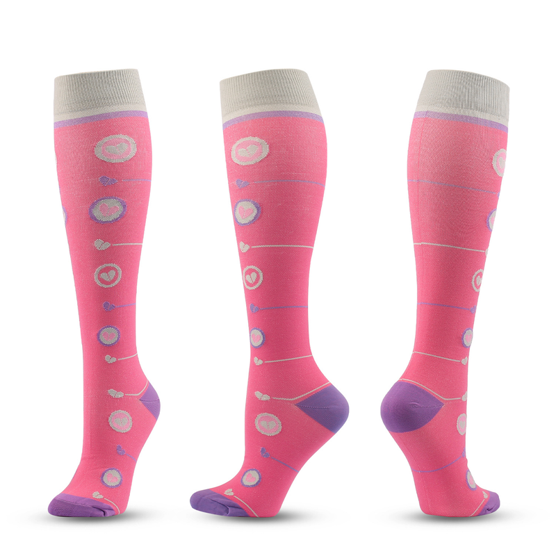 Chaussettes chaussettes de compression, chaussettes de mollet à pression, chaussettes de sport longues, chaussettes d'infirmière, chaussettes à pression élastiques de protection des jambes_voghion.com