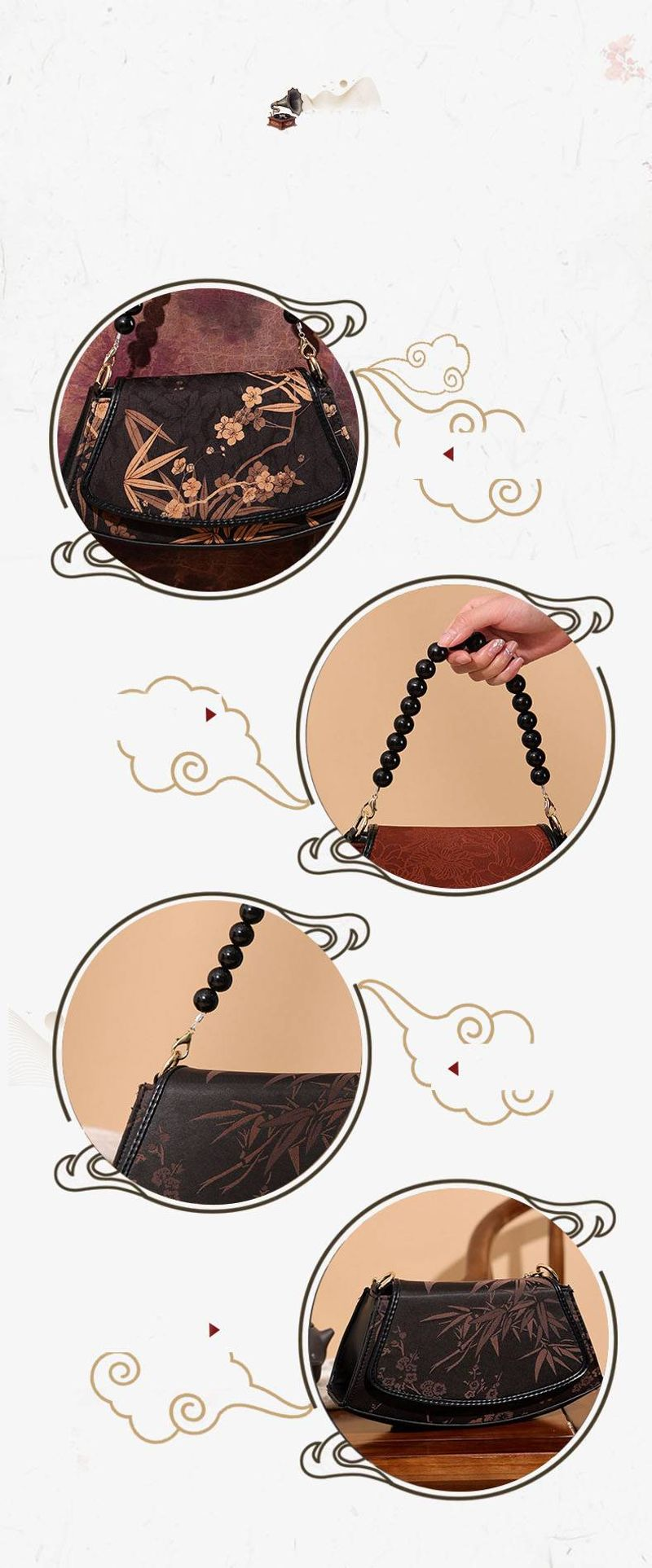 Xiangyun Kleine, Einzel-Schultertasche Damen gibi, Mamas Geburtstags partisi için Cross-Country-Handtasche'i de içeriyor_voghion.com