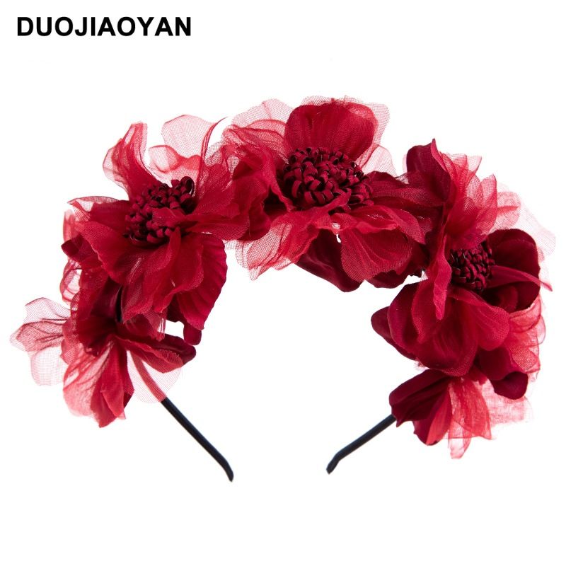 Fascia per capelli con fiori per bambini in tessuto con margherita e girasole, accessorio per capelli con foto, in vendita in Europa e America_voghion.com