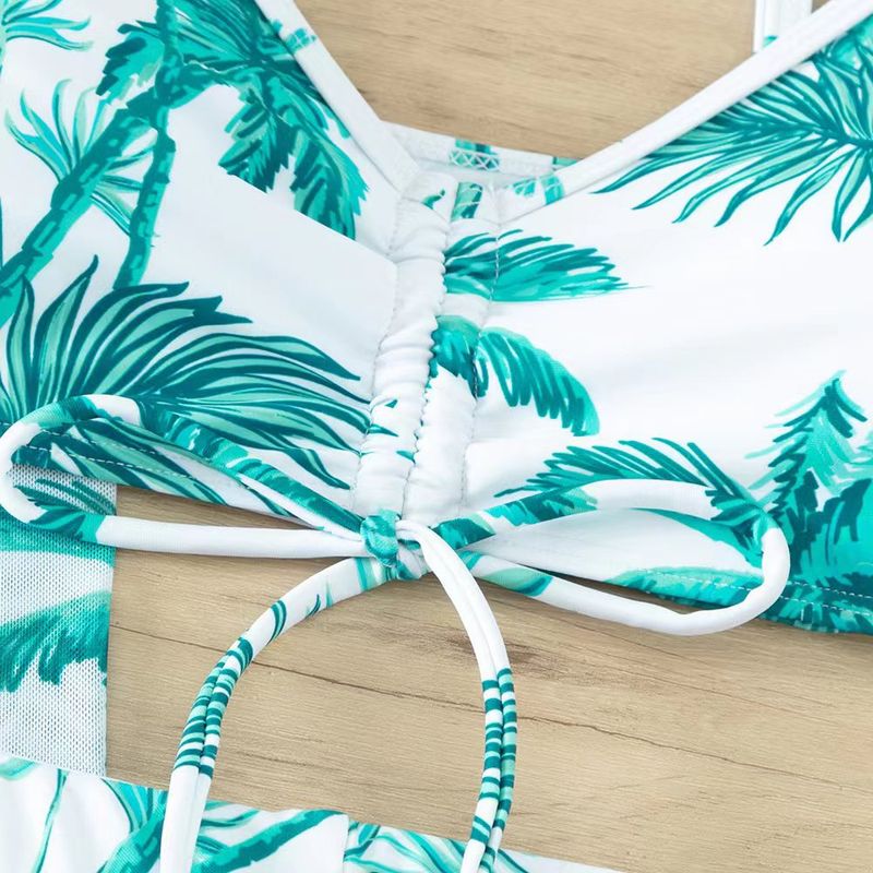 kvinders delt tredelt sæt højtaljet langærmet bluse internet berømthed snøre outfit_voghion.com